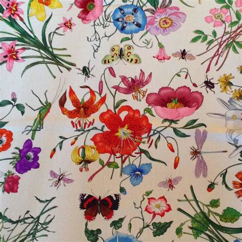 gucci silk flora pattern